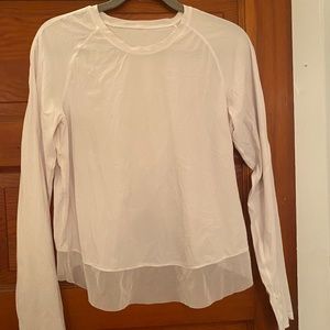 Lululemon White long sleeve top